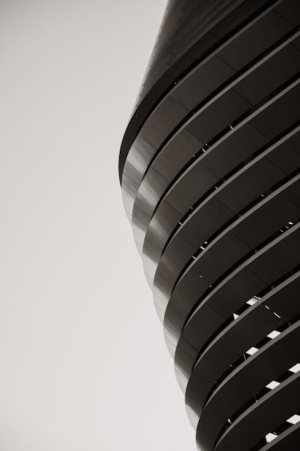 Abstract architectural curves representing structured paths